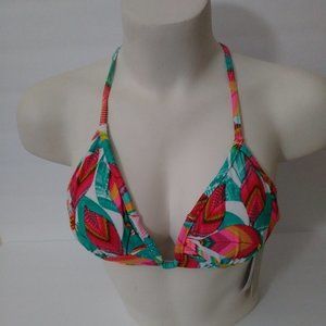 Gianni Bini GB Swimming Top Size Small Tropical Bralette